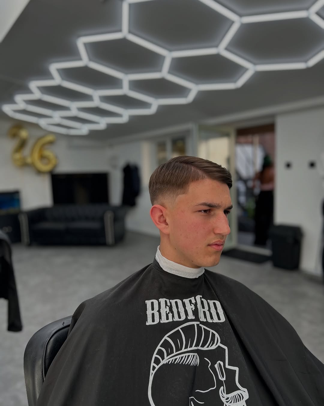 Skin fade with textured side part — Bedford Barber Co